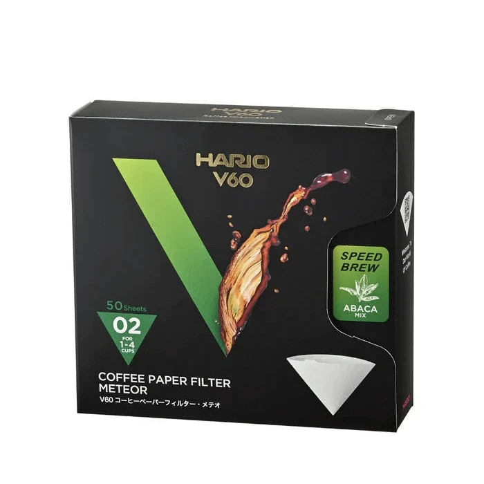 Hario - METEOR V60-02 Abaca Speed Filter Paper (50-Pack)