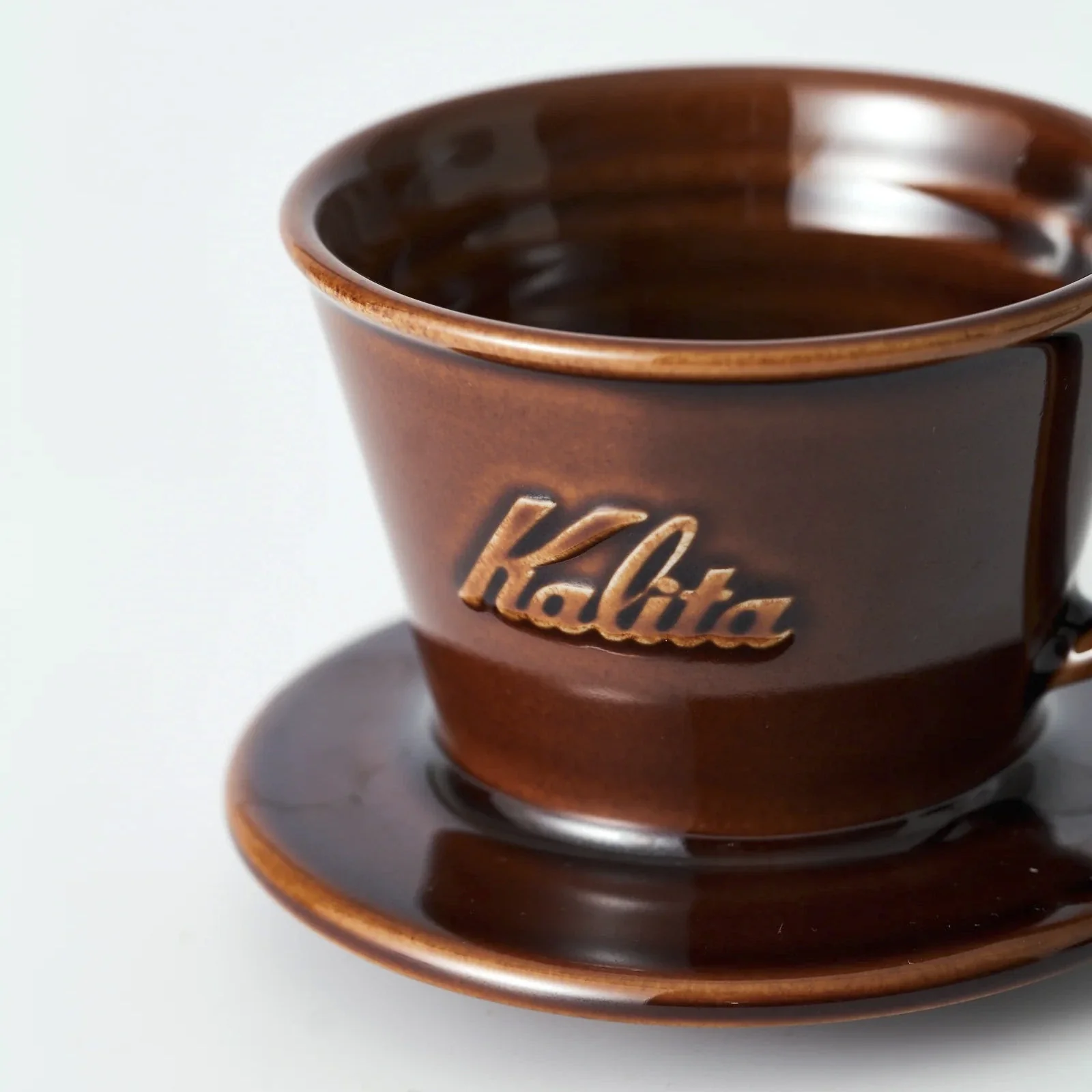 Kalita - Mino-yaki Dripper Gloss Series - 185 / Gloss Brown - Image 4