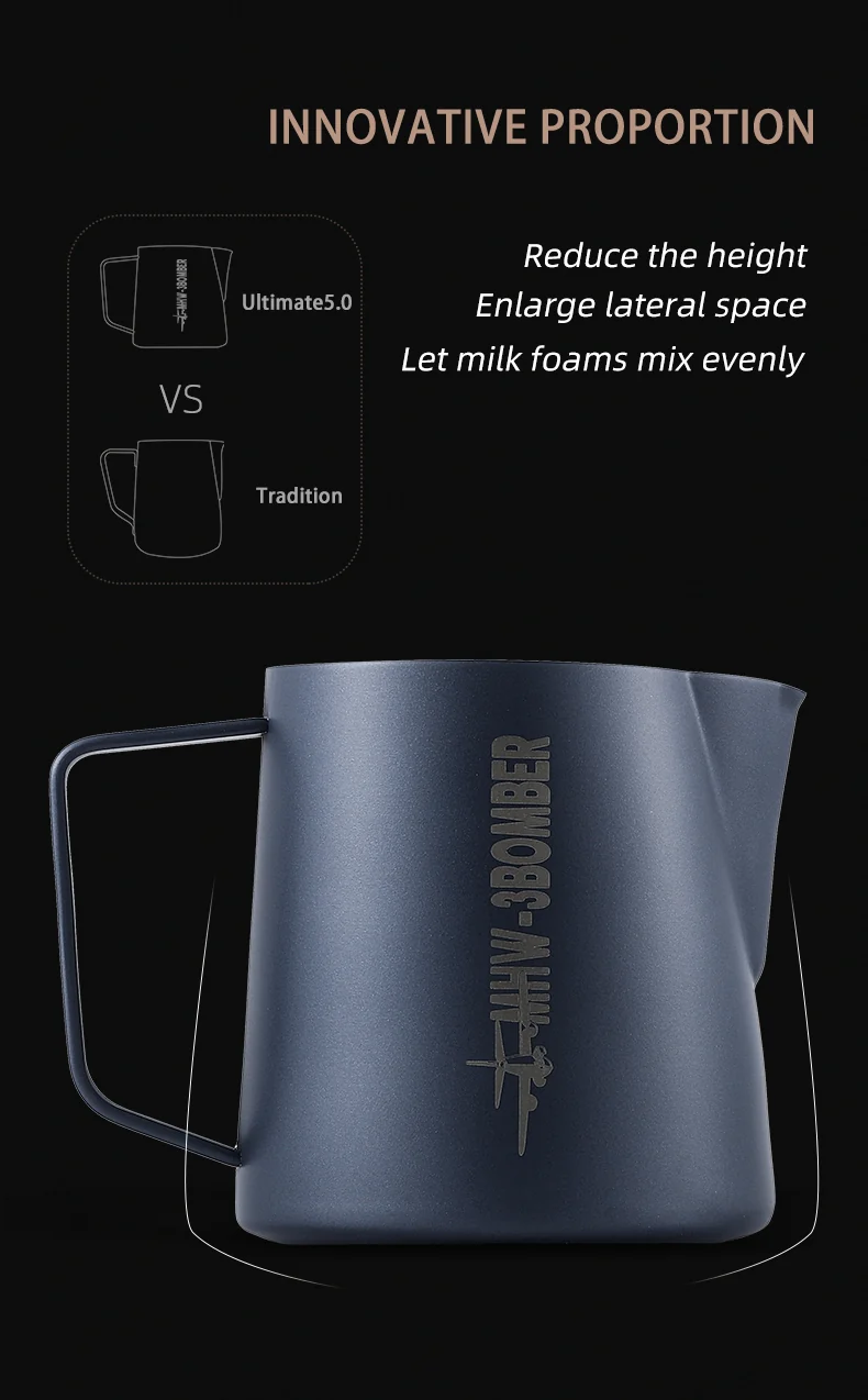 MHW-3BOMBER - 5.0 Milk Pitcher | 600 mL / 20 oz - 600 mL / Glossy - Image 7