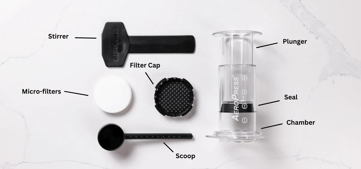 Aeropress Coffee Maker - CLEAR - Image 3