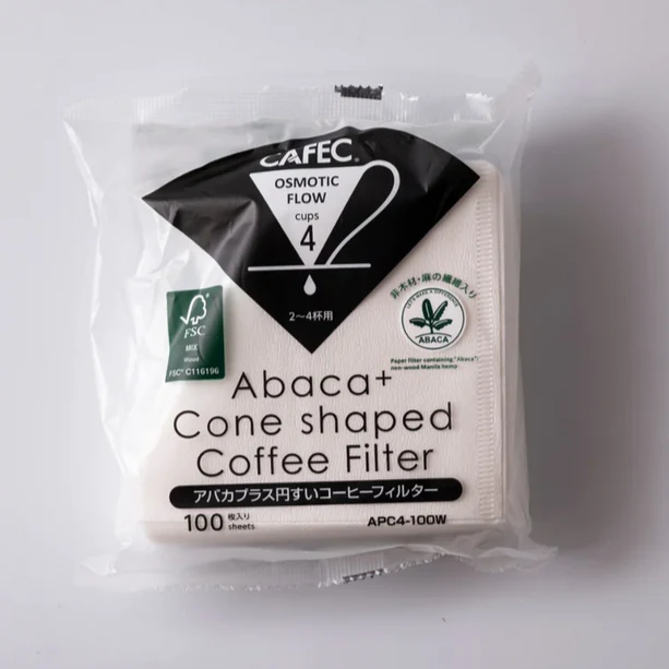 Cafec - Abaca PLUS Filter Paper - 1 Cup - S - Pack of 100 - Image 2