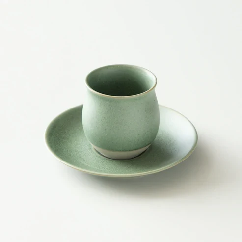 ORIGAMI - Flavour Cup Saucer - Pine Green (Matsukaze) - Image 2
