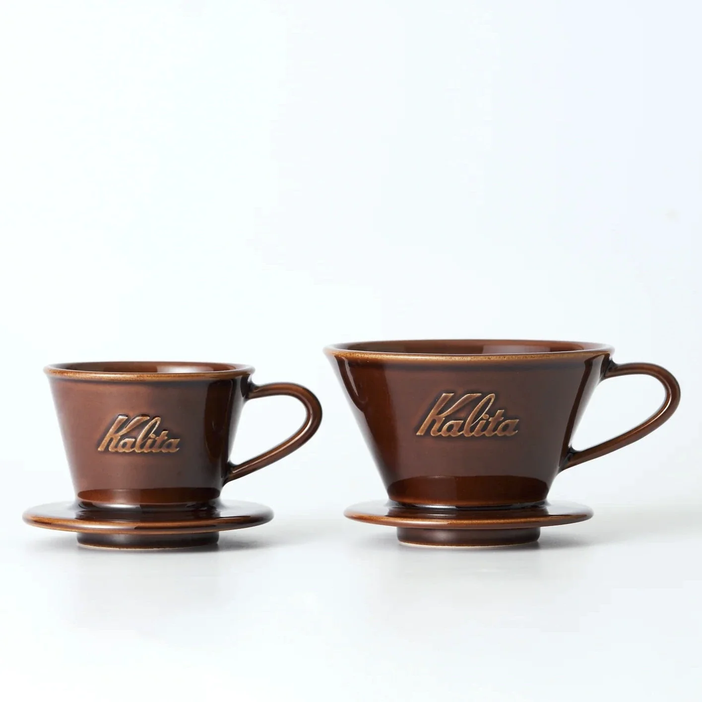 Kalita - Mino-yaki Dripper Gloss Series - 185 / Gloss Brown