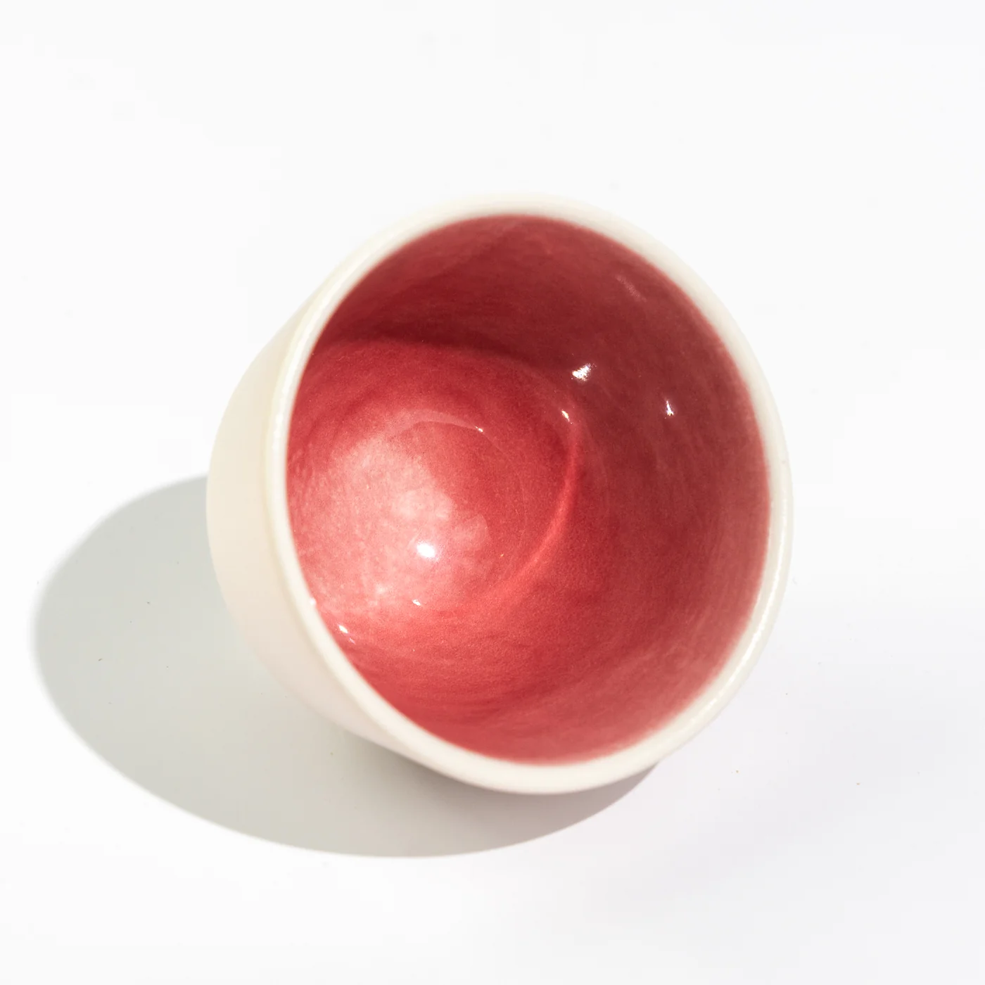 MK Studio - Matte Pink with Glossy Pink Inside | Handmade Porcelain Cup - A2 - Image 16