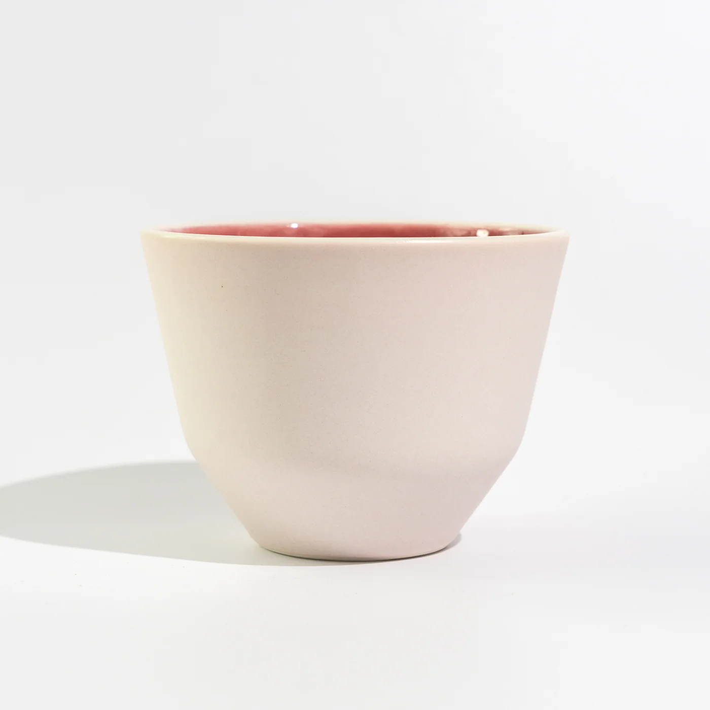 MK Studio - Matte Pink with Glossy Pink Inside | Handmade Porcelain Cup - A2 - Image 5