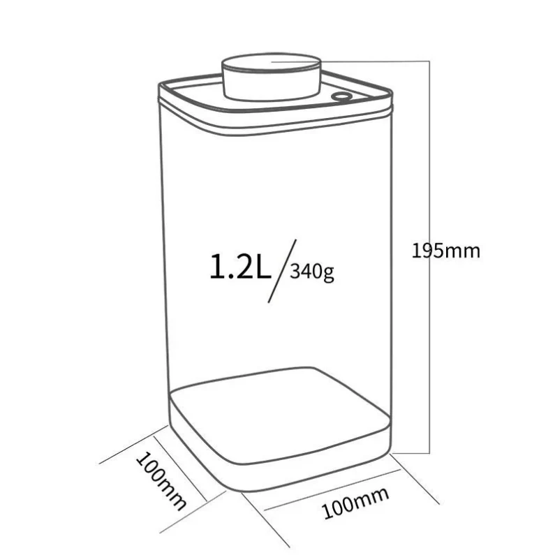 Ankomn - Turn-N-Seal Vacuum container - White - 0.6L - Image 6
