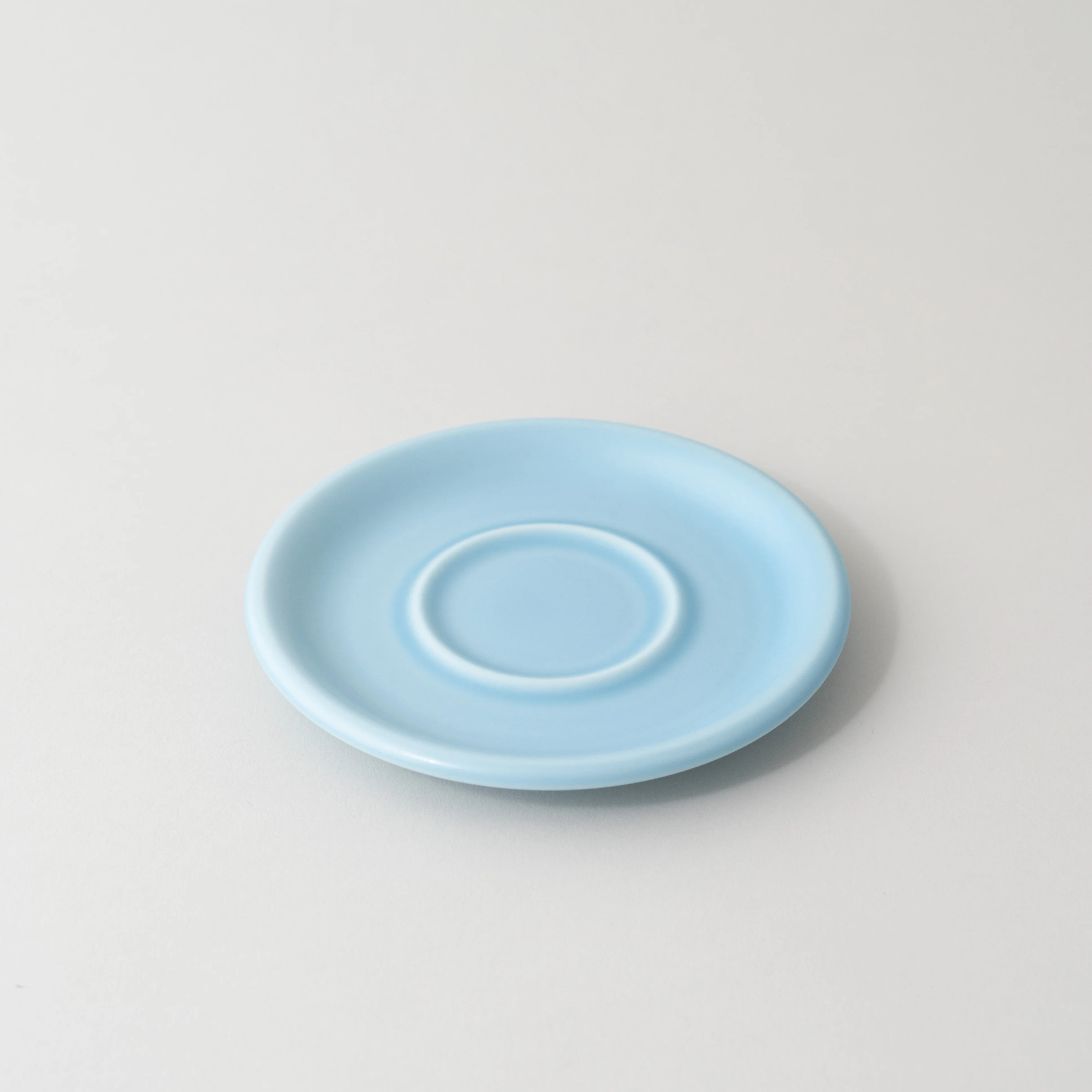 ORIGAMI - Cup Saucer for 6 and 8 oz cup - Matte Blue