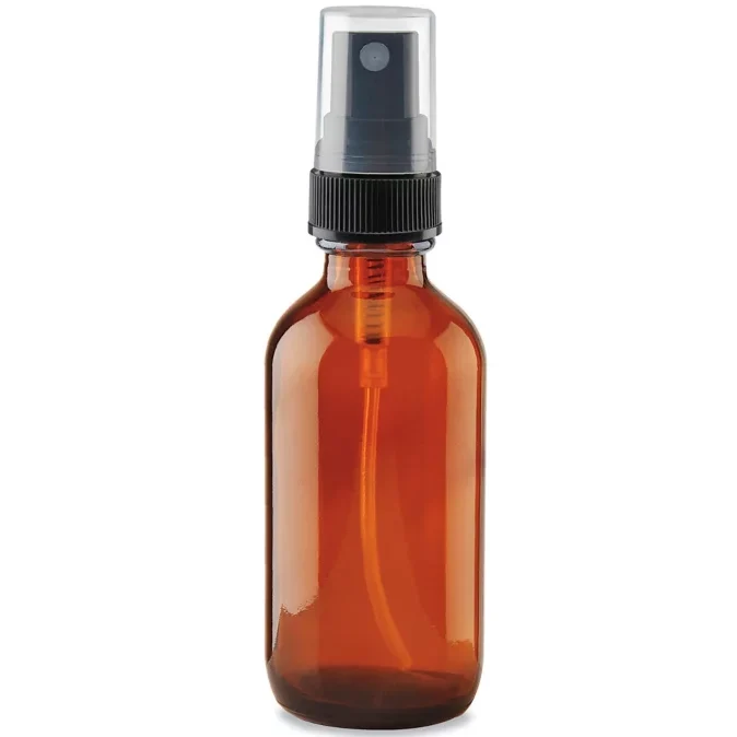 Glass Spray Bottle - 2 oz - Amber