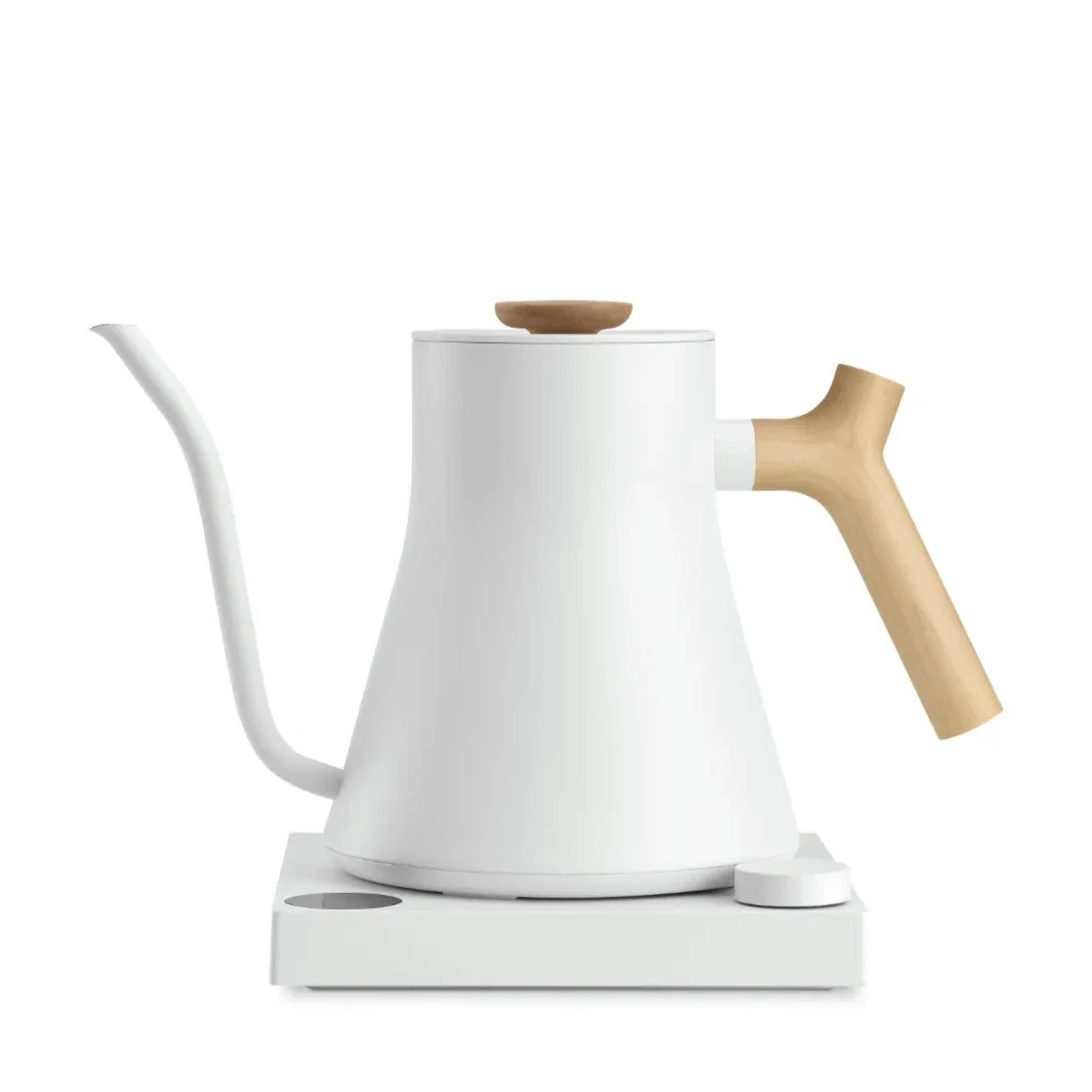 Fellow - Stagg EKG Electric Kettle | PRO - Matte White + Maple - Image 5