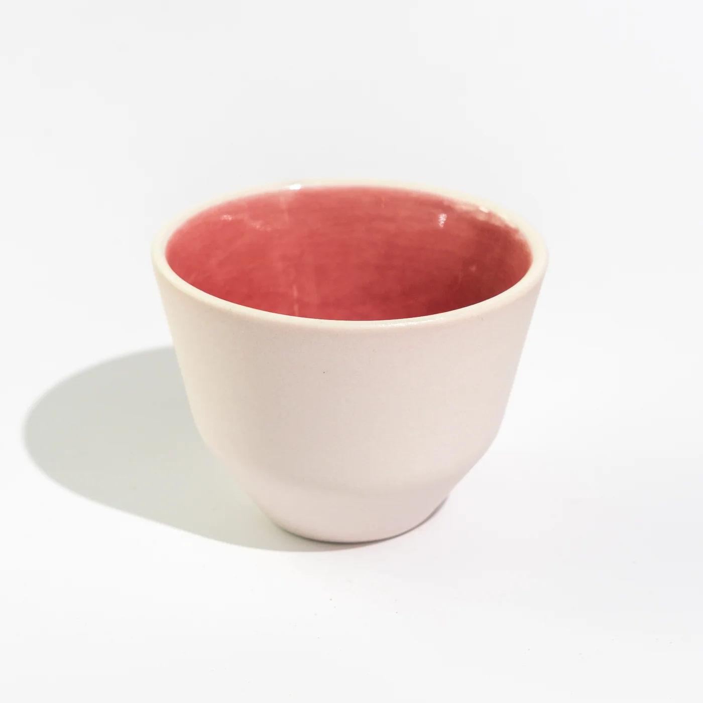 MK Studio - Matte Pink with Glossy Pink Inside | Handmade Porcelain Cup - A2 - Image 11