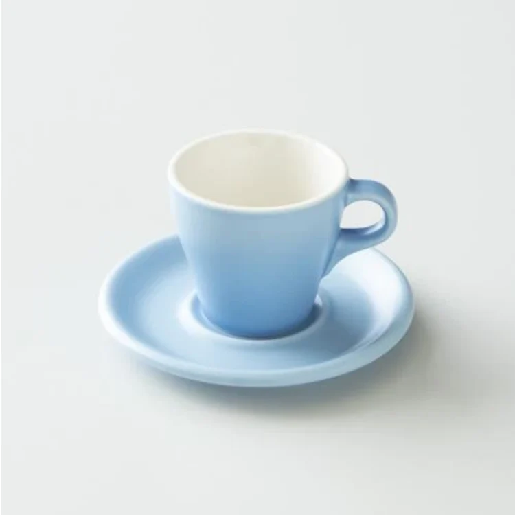 ORIGAMI - Cup Saucer for 6 and 8 oz cup - Matte Blue - Image 2