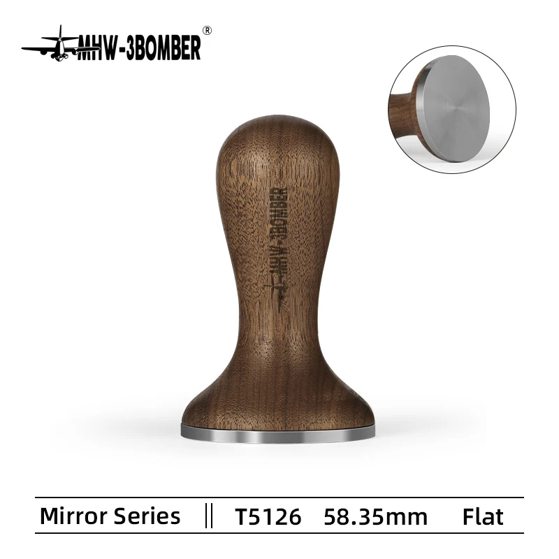 MHW-3BOMBER - Mirror Tamper | Walnut 58.35 mm - Image 3