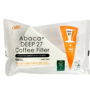 Cafec - Abaca+ Deep 27 Coffee Filters