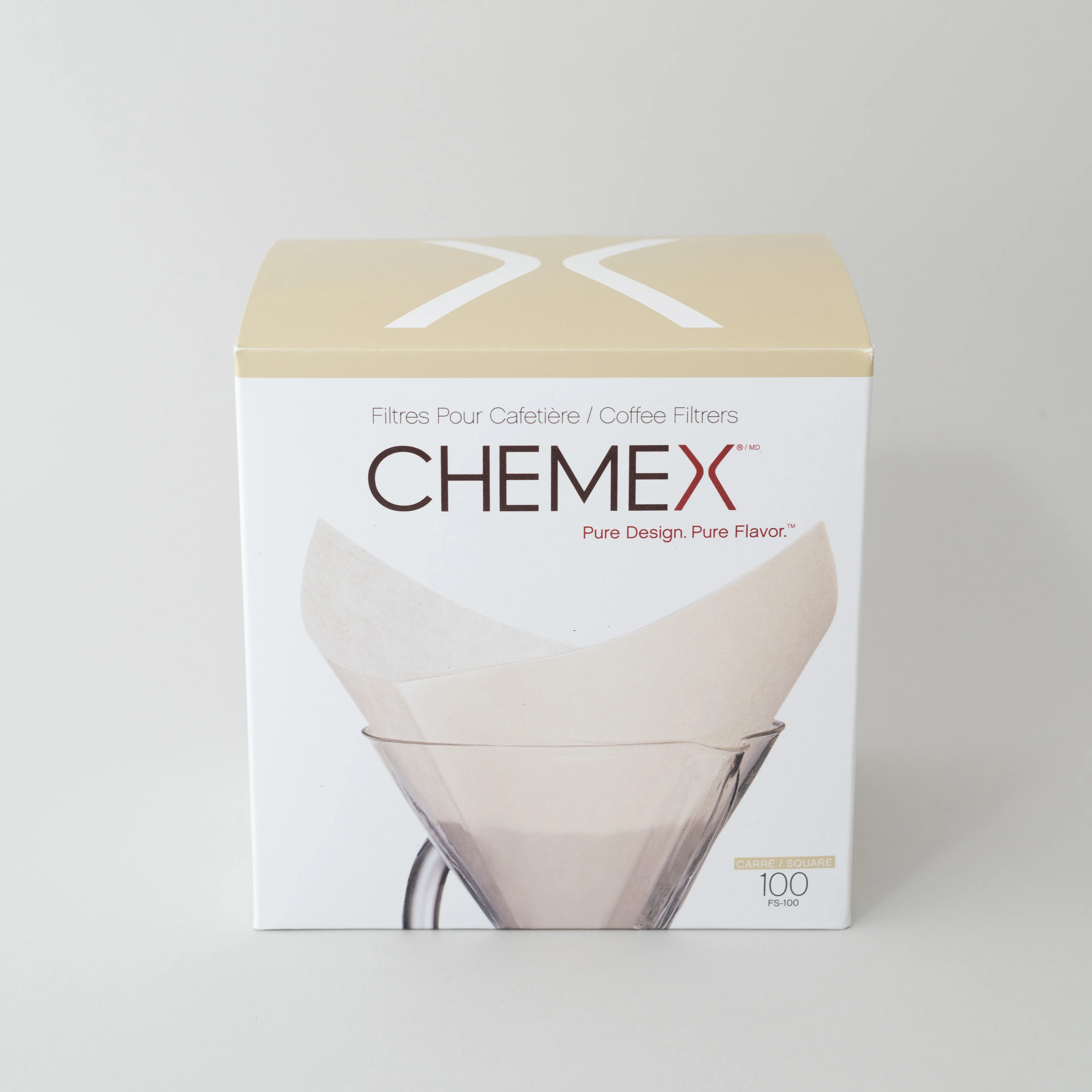 Chemex - Filters Squares Prefolded - Natural