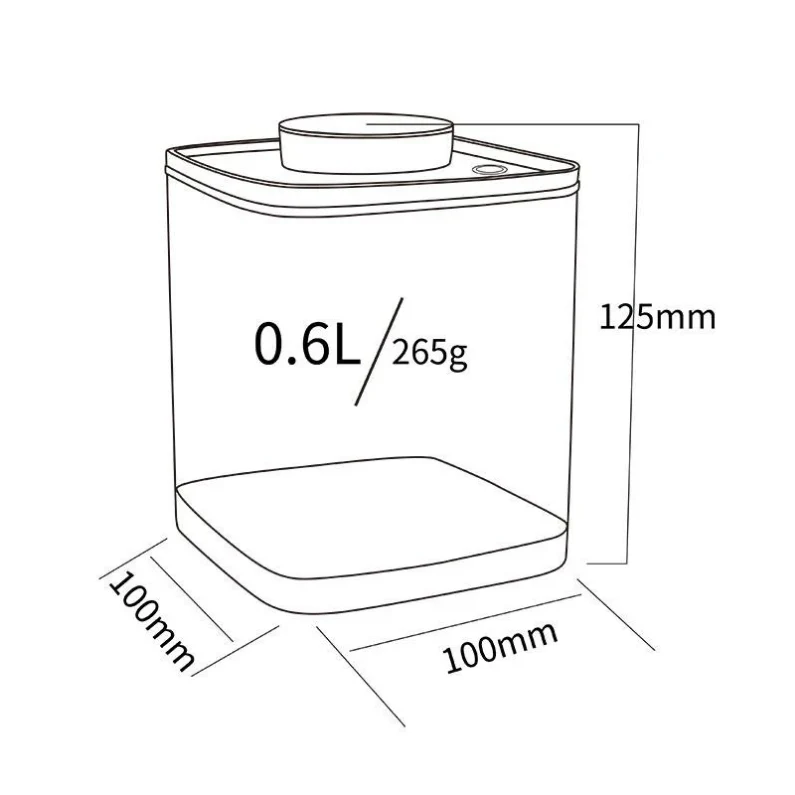 Ankomn - Turn-N-Seal Vacuum container - White - 0.6L - Image 5