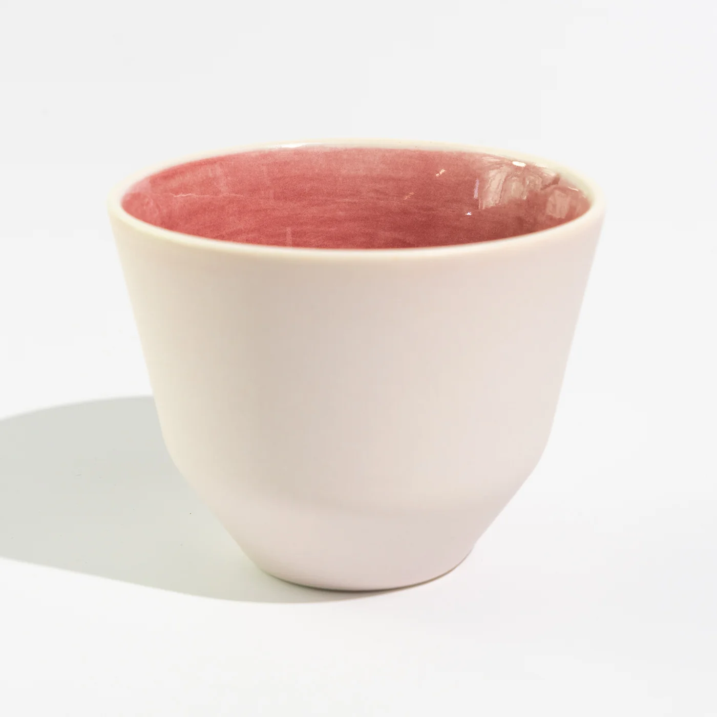 MK Studio - Matte Pink with Glossy Pink Inside | Handmade Porcelain Cup - A2 - Image 9